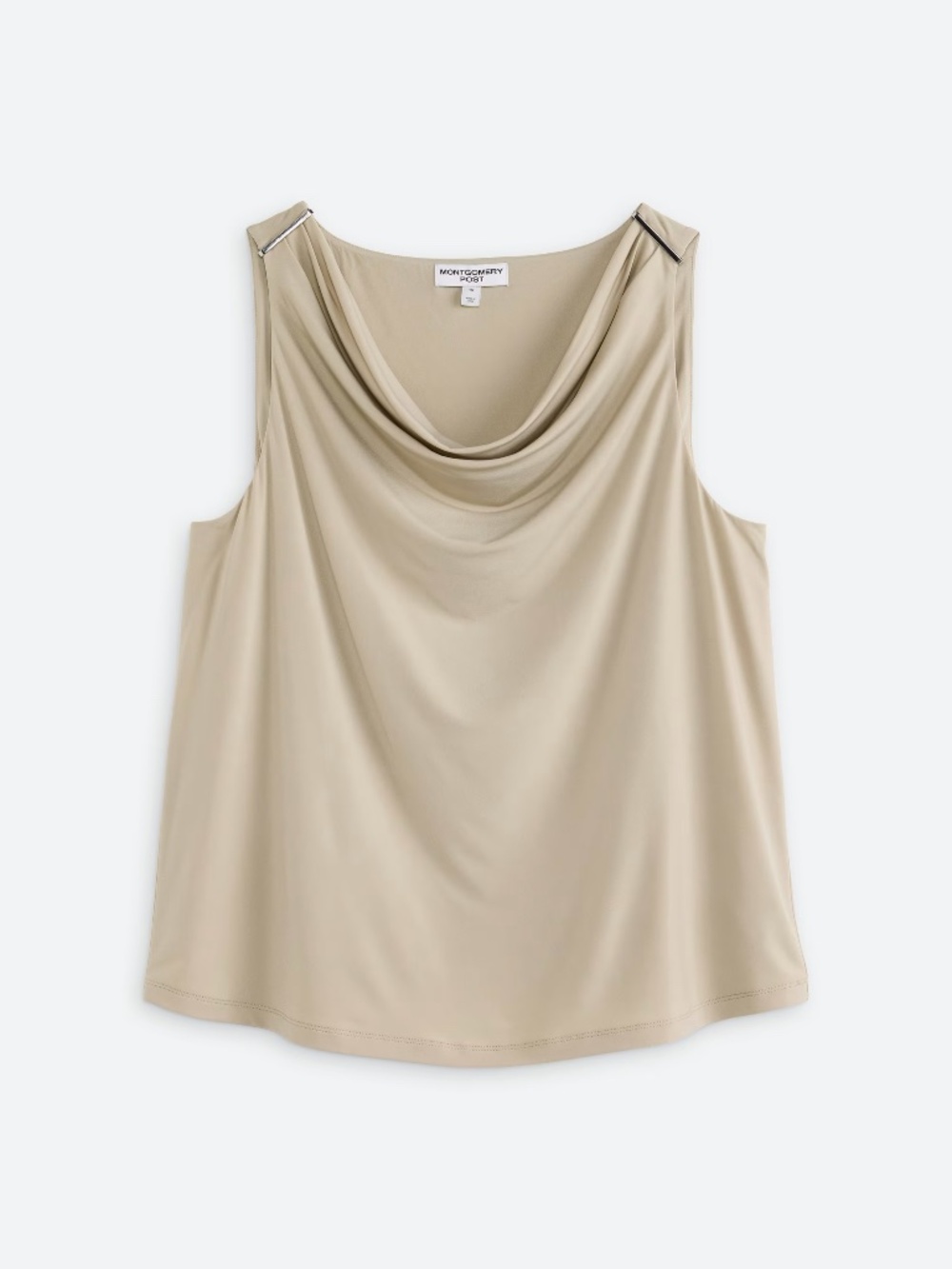 Montgomery Post Hardware Detail Sleeveless Knit Top